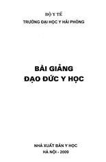 Bài giảng đạo đức y học