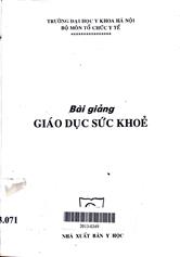 Bài giảng giáo dục sức khỏe