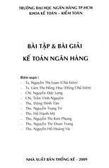 Bài tập và bài giải kế toán ngân hàng