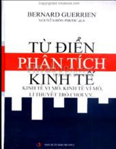 Từ điển phân tích kinh tế: Kinh tế học vi mô, kinh tế học vĩ mô, lý thuyết trò chơi v.v...
