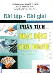 Bài tập - Bài giải phân tích hoạt động kinh doanh