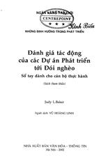 Đánh giá tác động của các dự án phát triển tới đói nghèo