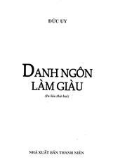 Danh ngôn làm giàu