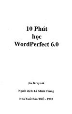 10 phút học WordPerfect 6.0