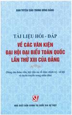 Tài liệu học tập các Văn kiện Đại hội đại biểu toàn quốc lần thứ XIII của Đảng