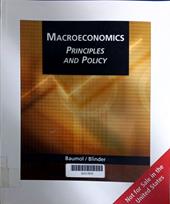 Macroeconomics : principles and policy