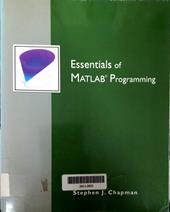 Essentials of matlab programming