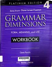Grammar dimensions: Rorm, meaning, and use