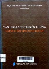 Văn hóa làng truyền thống người Chăm tỉnh Ninh Thuận