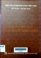 Văn hóa ẩm thực của người Ninh Bình