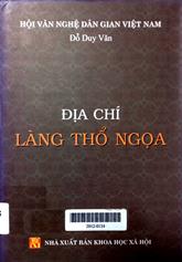 Địa chí làng Thổ Ngọa