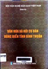Văn hóa xã hội cư dân vùng biển tỉnh Bình Thuận