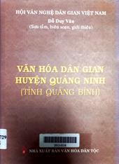 Văn hoá dân gian huyện Quảng Ninh, Quảng Bình