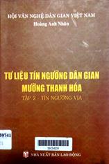 Tư liệu tín ngưỡng dân gian mường Thanh Hoá