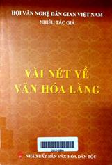 Vài nét về văn hóa làng