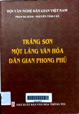 Tràng Sơn một làng văn hóa dân gian phong phú