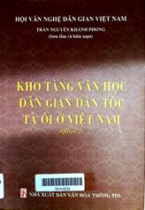 Kho tàng văn học dân gian dân tộc Tà Ôi ở Việt nam quyển 2