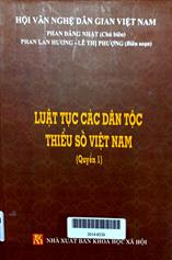 Luật tục các dân tộc thiểu số Việt nam quyển 1