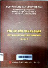Văn học dân gian An Giang (Tuyển chọn từ tài liệu sưu tầm điền dã) - Quyển 3