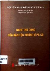 Nghề thủ công của dân tộc HMông ở Pà Cò