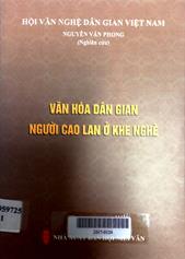 Văn hóa dân gian người Cao Lan ở Khe Nghè