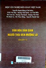 Văn hóa dân gian người Thái Đen Mường Lò quyển 1
