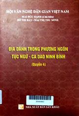 Địa danh trong phương ngôn, tục ngữ ca dao Ninh Bình quyển 4