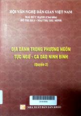 Địa danh trong phương ngôn, tục ngữ ca dao Ninh Bình quyển 2