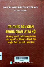Tri thức dân gian trong quản lý xã hội