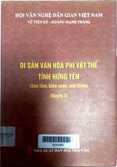 Di sản văn hóa nphi vật thể Tỉnh Hưng Yên quyển 2