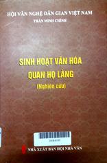 Sinh hoạt văn hóa quan họ làng