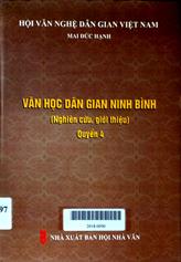Văn học dân gian Ninh Bình quyển 4