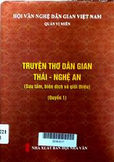 Truyện thơ dân gian Thái - Nghệ An quyển 1
