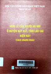 Nghi lễ của người Hà Nhì ở huyện Bát Xát, tỉnh Lào Cai hiện nay