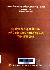 Sự tích các vị thần linh thờ ở đền làng huyện Vụ Bản, tỉnh Nam Định