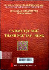Ca dao, tục ngữ, thành ngữ Tày - Nùng