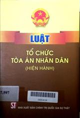 Luật tổ chức toàn án nhân dân (hiện hành)