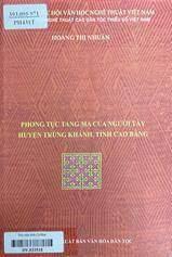 Phong tục tang ma của người Tày huyện Trùng Khánh, tỉnh Cao Bằng