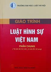 Giáo trình Luật hình sự Việt Nam :