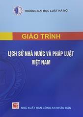 Giáo trình Lịch sử nhà nước và pháp luật Việt Nam /