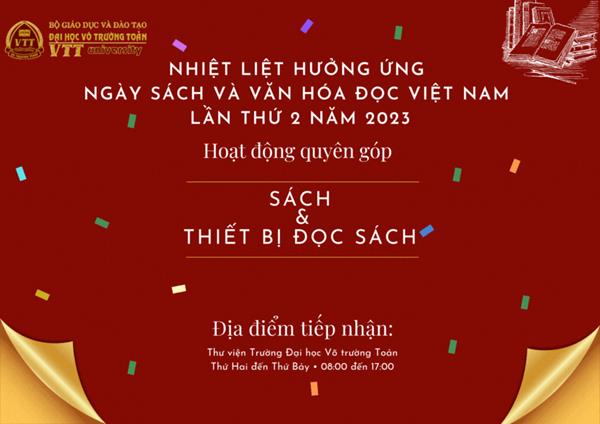 Hoạt động quyên góp sách, trang thiết bị đọc sách ủng hộ cho thư viện trường học, học sinh vùng nông thôn có hoàn cảnh khó khăn