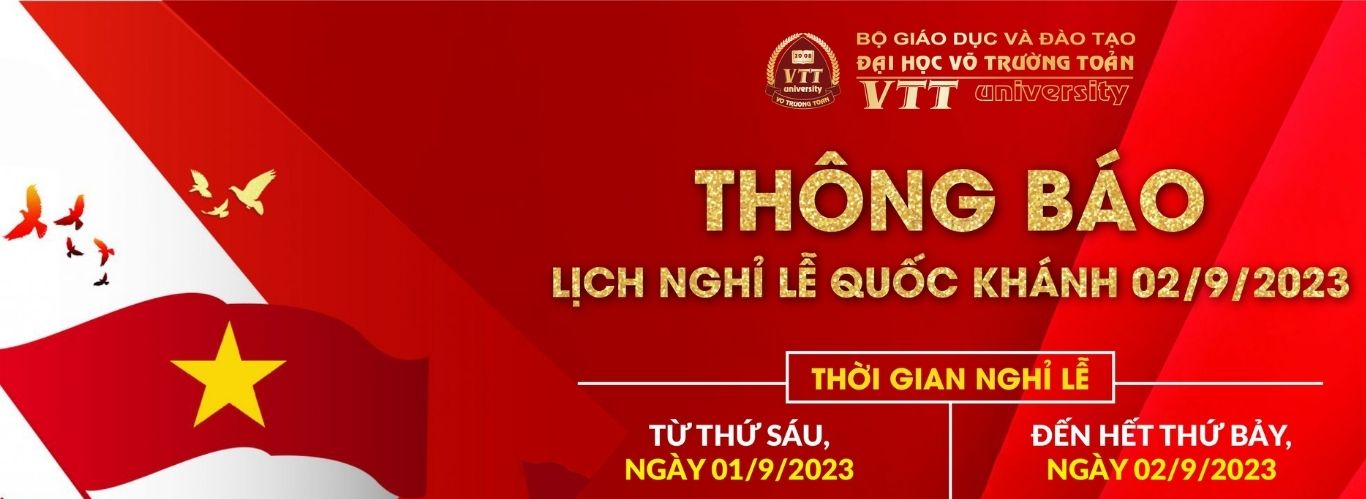 Thông báo: Lịch nghỉ lễ Quốc khánh 02/9/2023