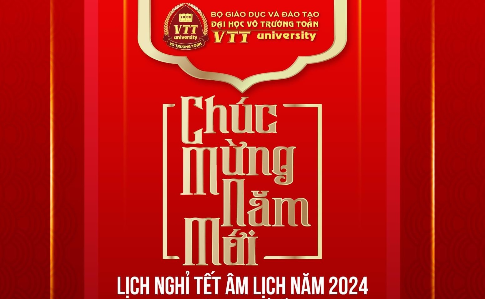 Thông báo nghỉ Tết Âm lịch năm 2024