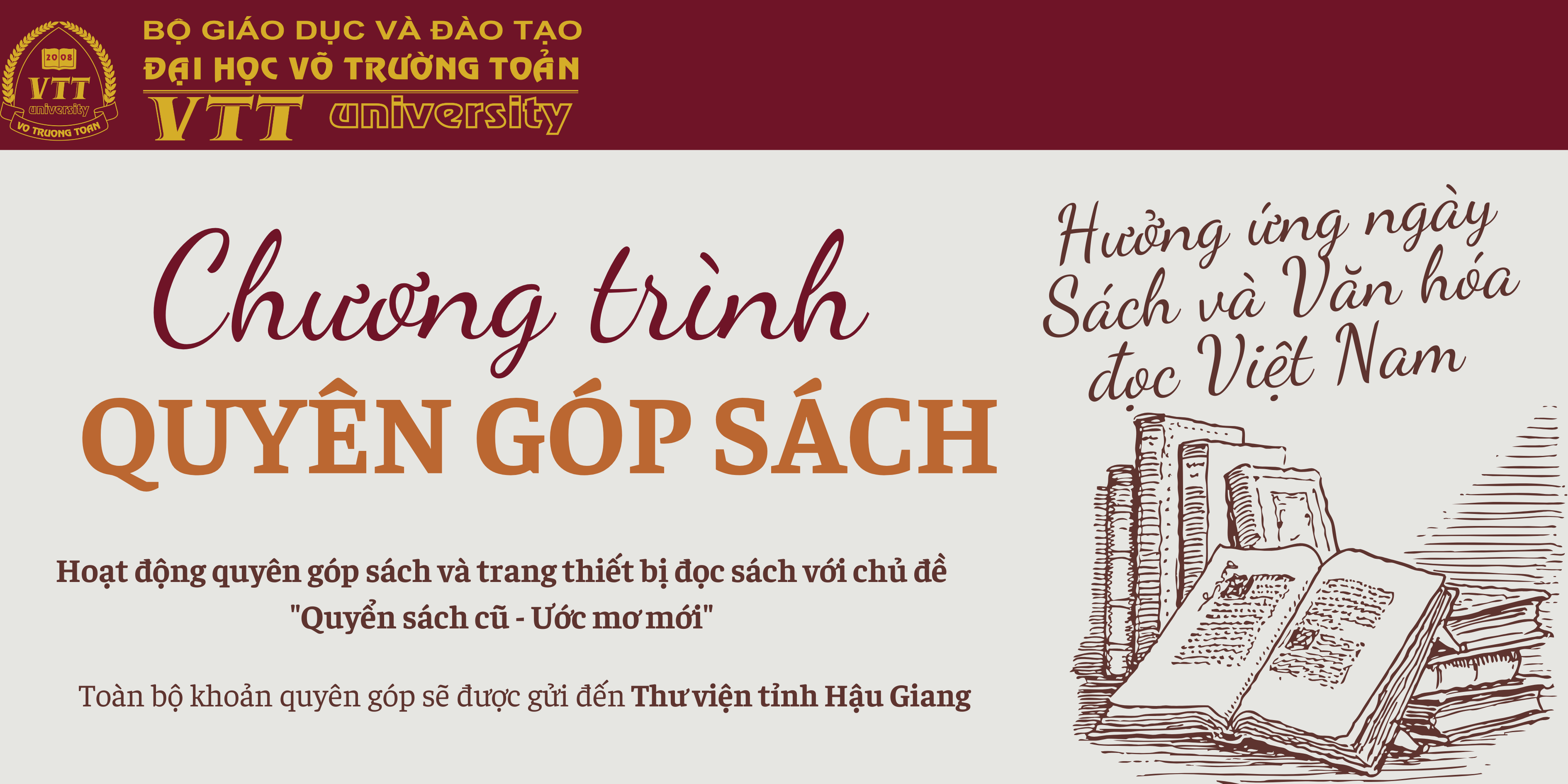 Thông báo chương trình Quyên góp sách năm 2025