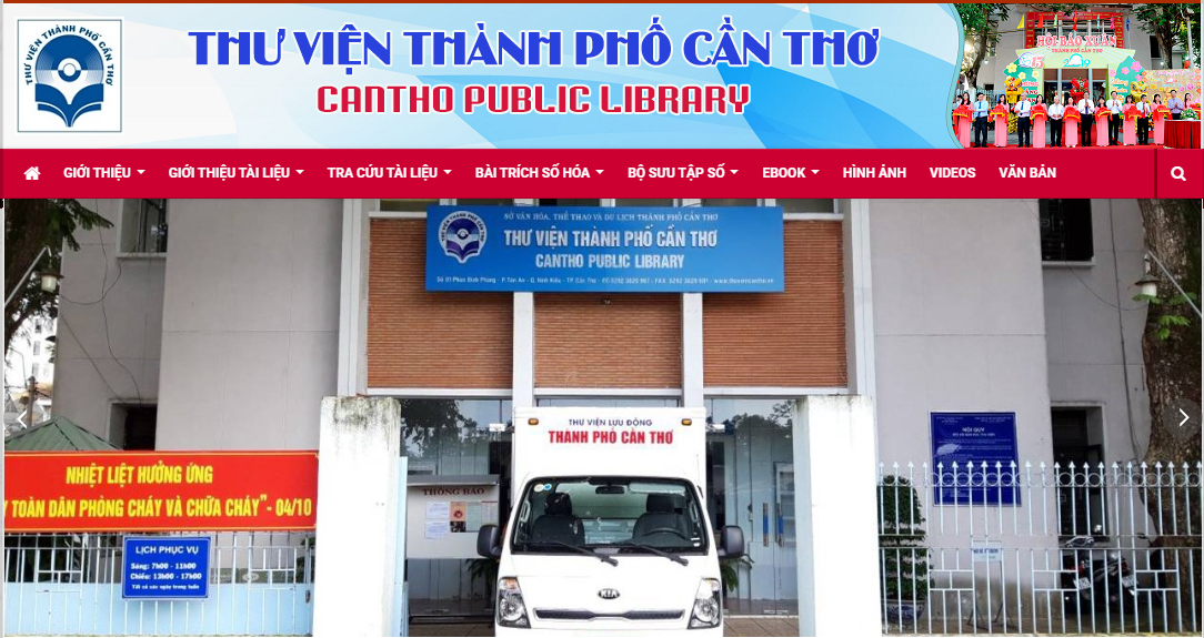 Giới thiệu Tài liệu số - Thư viện Thành phố Cần Thơ