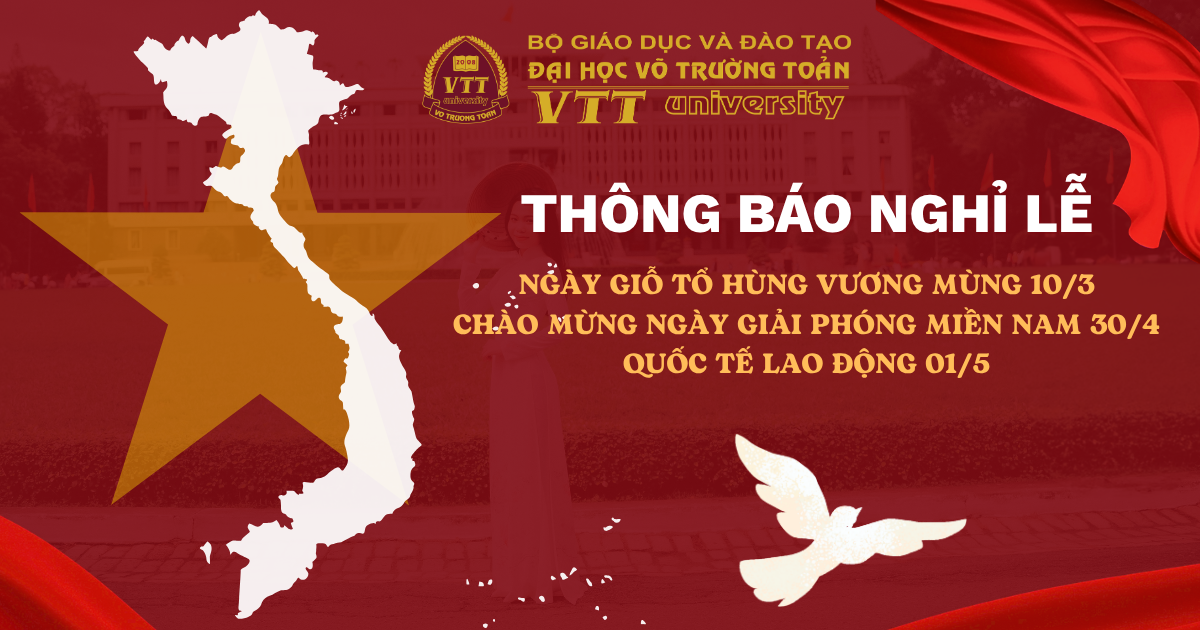 Thông báo Nghỉ lễ Giổ tổ Hùng Vương, Lễ Quốc khánh 30/4 & Quốc tế Lao động 1/5